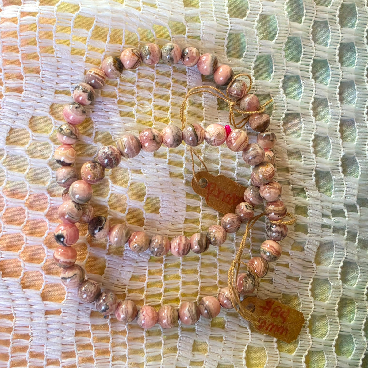 Rhodochrosite Stretch Bracelet