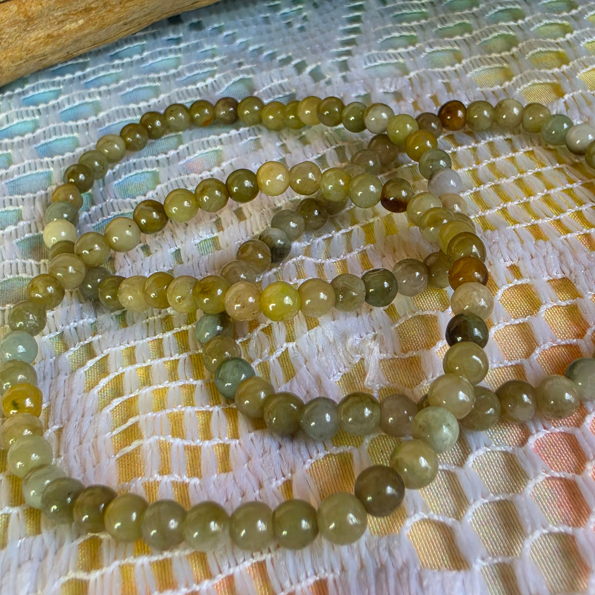 Green Jade Stretchy Bracelet