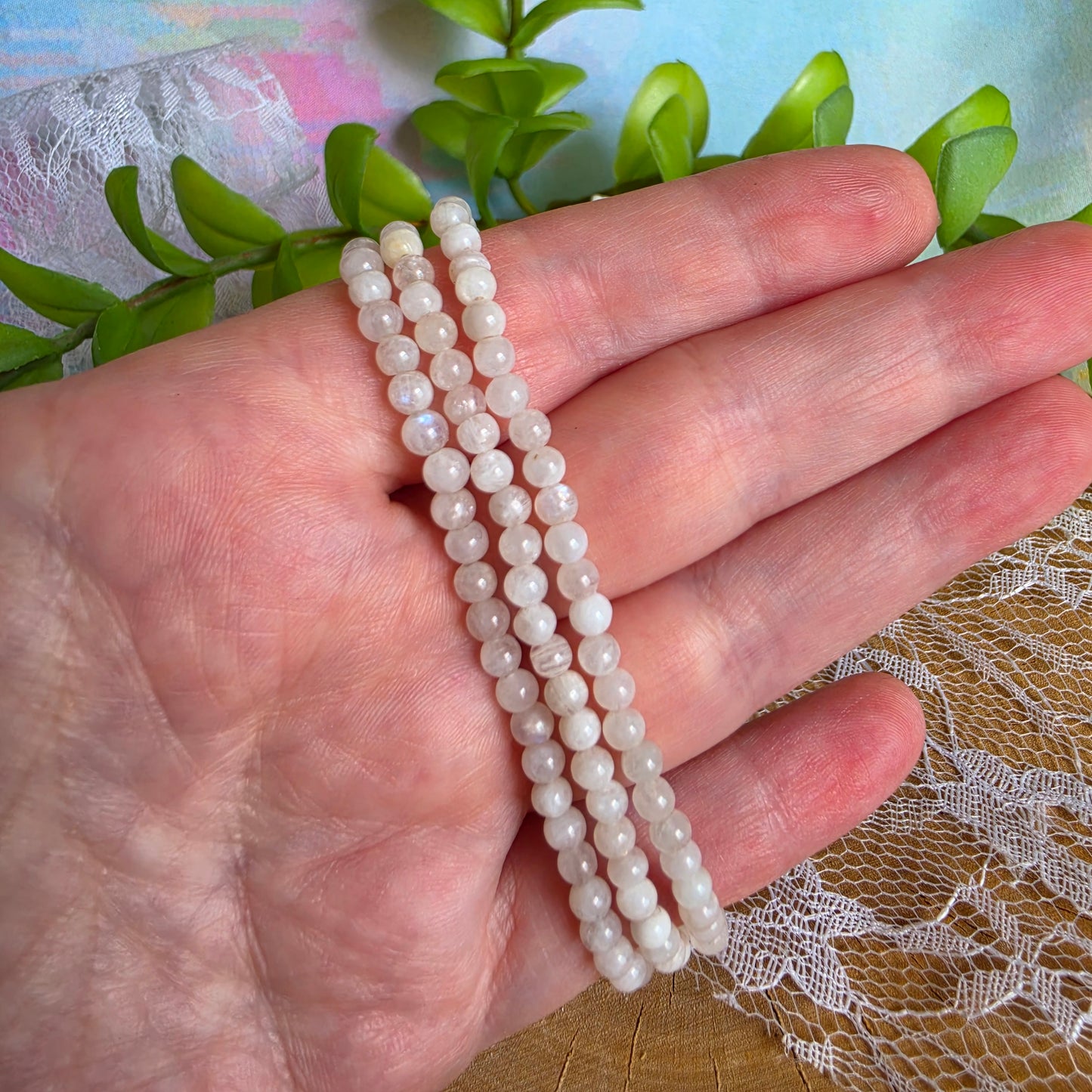 Moonstone Stretchy Bracelet