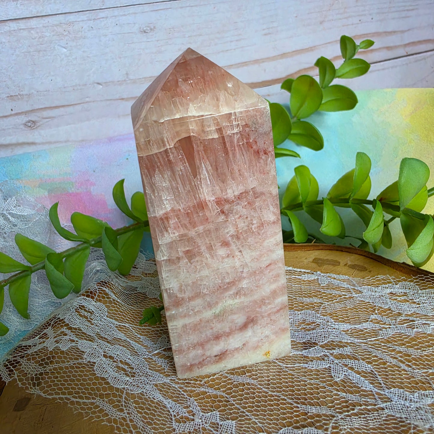 Pink Calcite Tower B