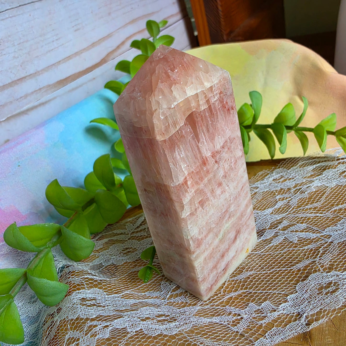 Pink Calcite Tower B