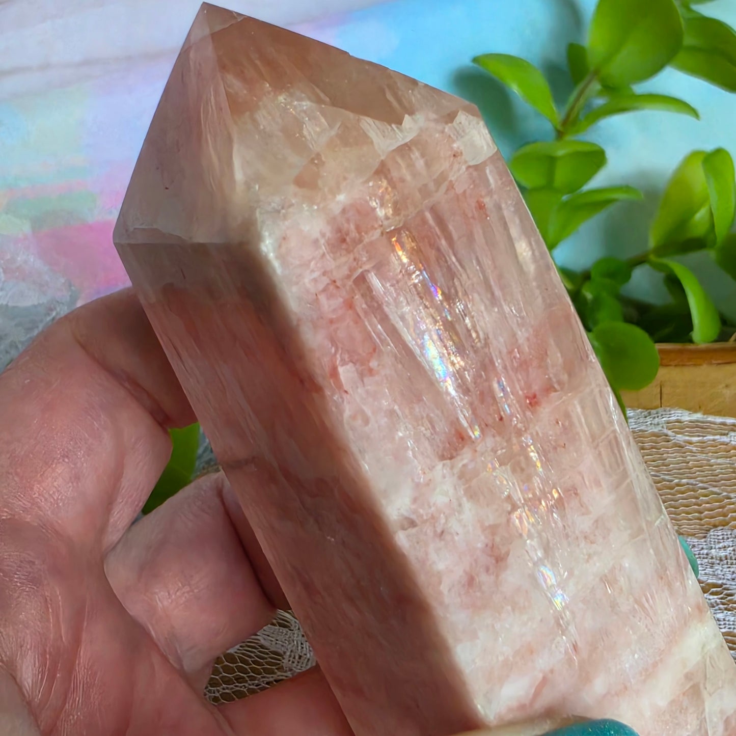 Pink Calcite Tower B