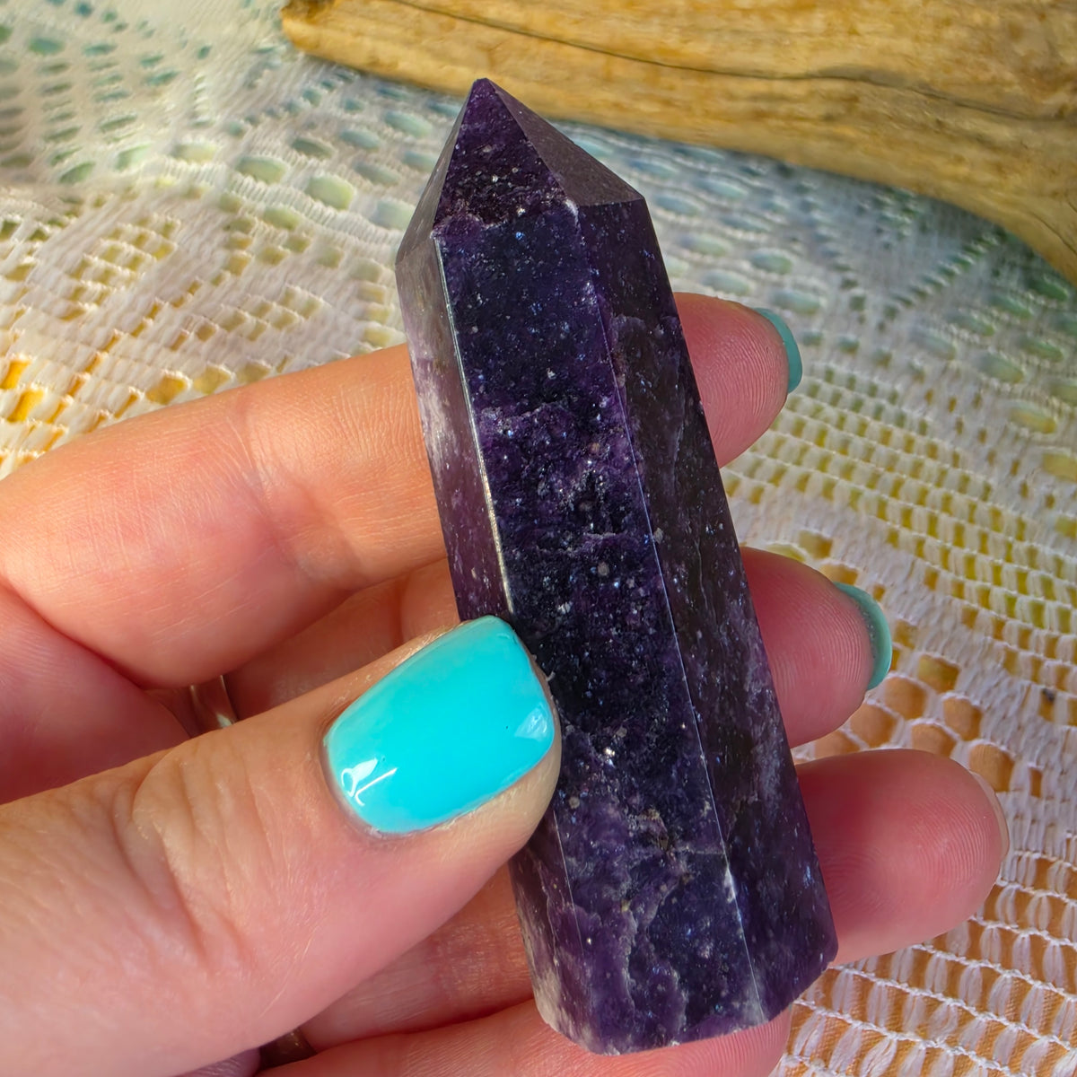 Lepidolite Crystal Tower D