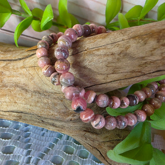 Rhodochrosite Stretch Bracelet