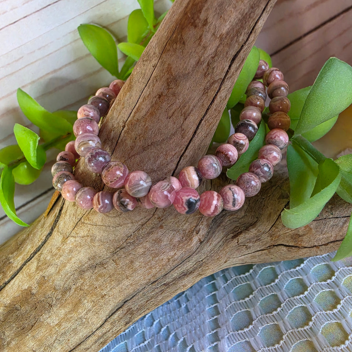 Rhodochrosite Stretch Bracelet