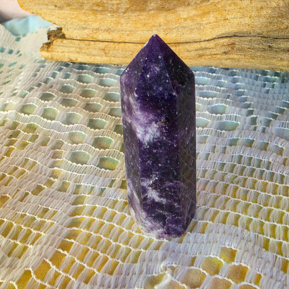Lepidolite Crystal Tower D