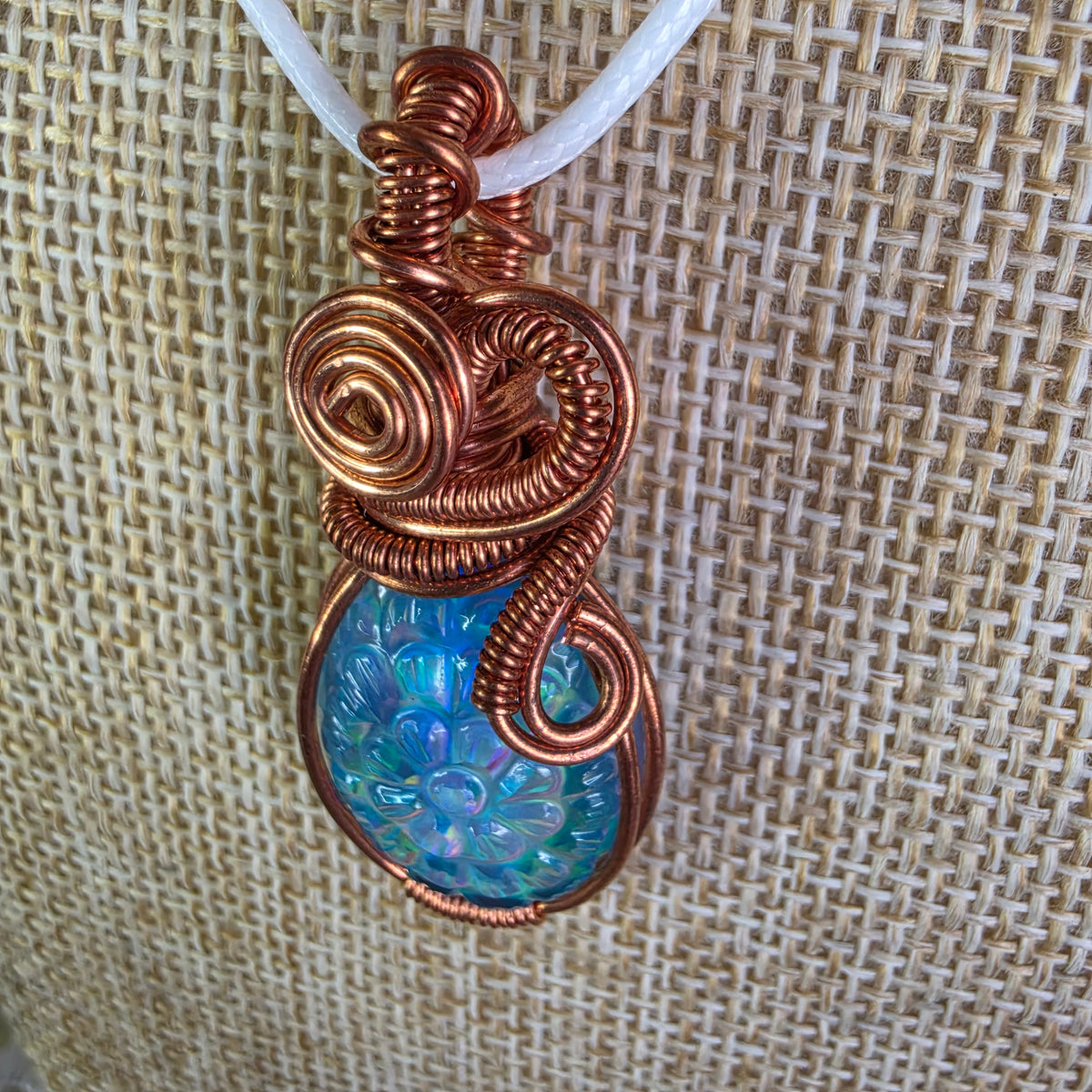 Aura Opal Doublet Copper Pendant