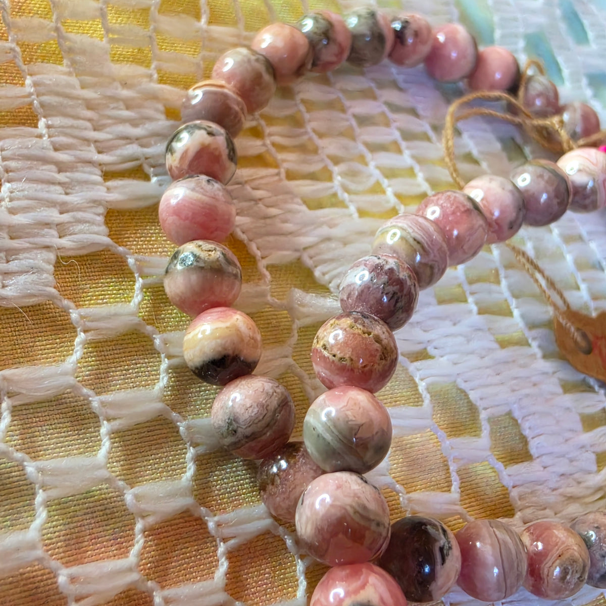 Rhodochrosite Stretch Bracelet