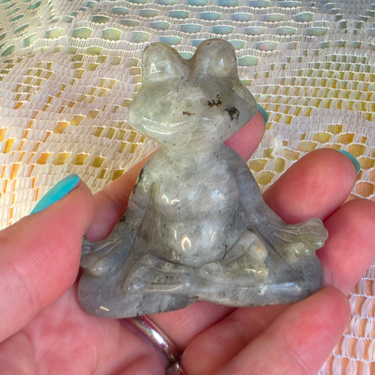 Labradorite Yoga Frogie
