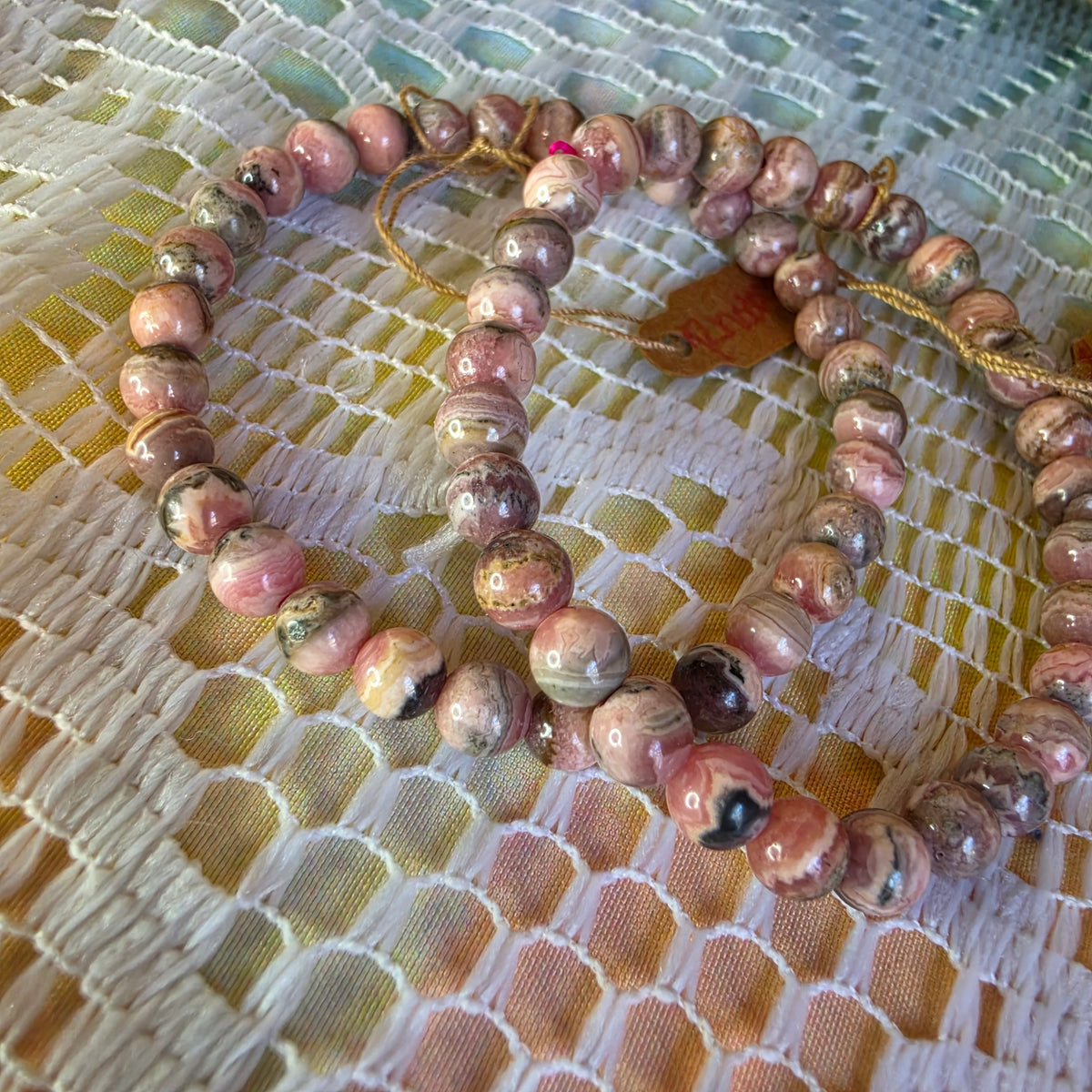Rhodochrosite Stretch Bracelet